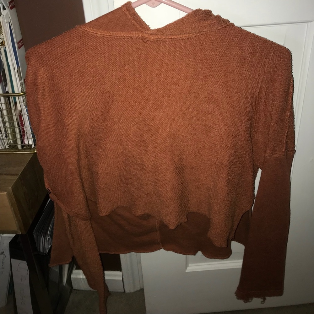 Cropped Burnt Orange Sweatshirt